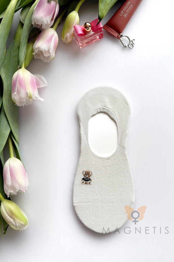 Magnetis YN-251132 – dámské balerínové ponožky z viskózy se silikonem