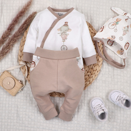 ABN-5592 Circus Dětské tepláky Nini - 100% organická bavlna, měkké a bezpečné