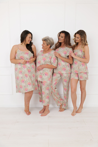 Dámské pyžamo Harmonia Italian Fashion krátké šortky bez ramínek viskóza