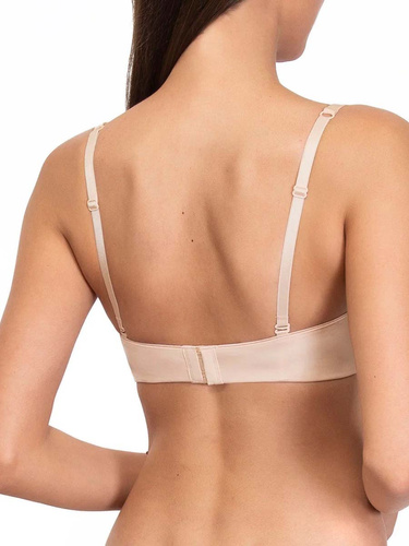 1580 Push-up podprsenka Fantastic - bandeau, mikrovlákno Sielei beige