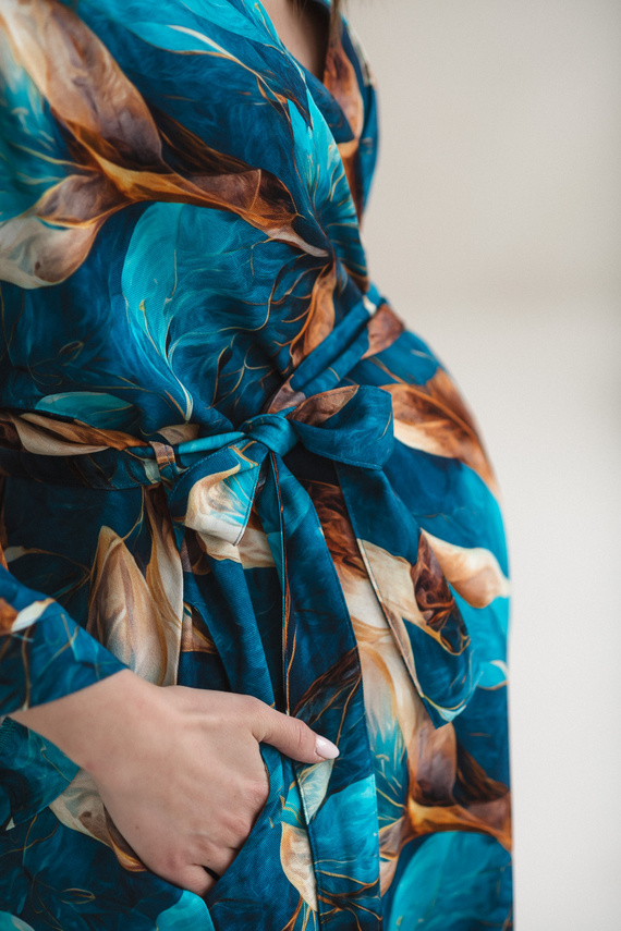 Milk&Love bambusový župan pro těhotné Marmaid 100% viskóza