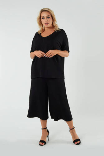 Soler Halenka s krátkým rukávem Italian Fashion - černá