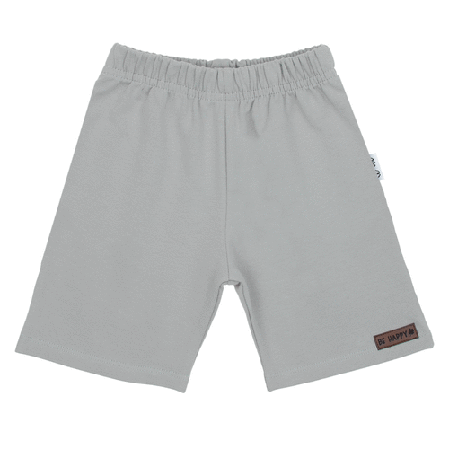 169517 Dětské krátké šortky Nicol - unisex, bavlna s elastanem, pohodlné, leštěné - šedé