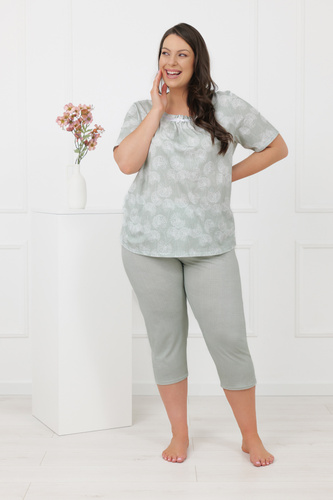 Dámské pyžamo Eleni Italian Fashion 100% bavlna, krátký rukáv, 3/4