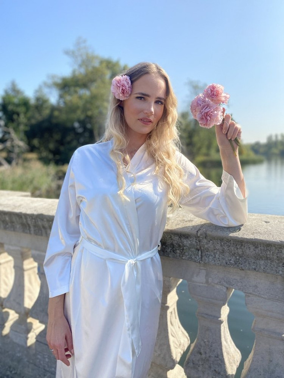 798 Klasický dámský župan Forex - perleťový