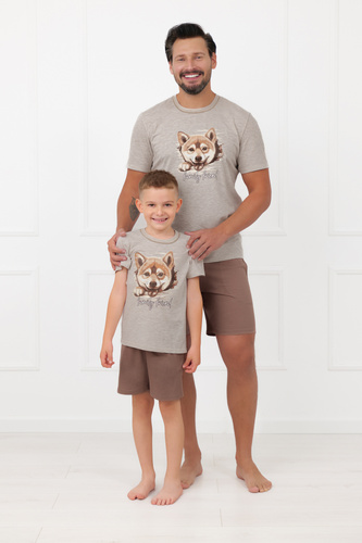 Chlapecké pyžamo Shiba Italian Fashion 100% bavlna šortky