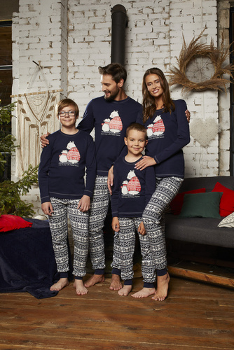 Arktyka Dětské pyžamo Italian Fashion - tmavě modré