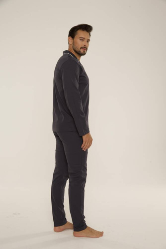 729 Norberto Pánské pyžamo De Lafense - grafitové