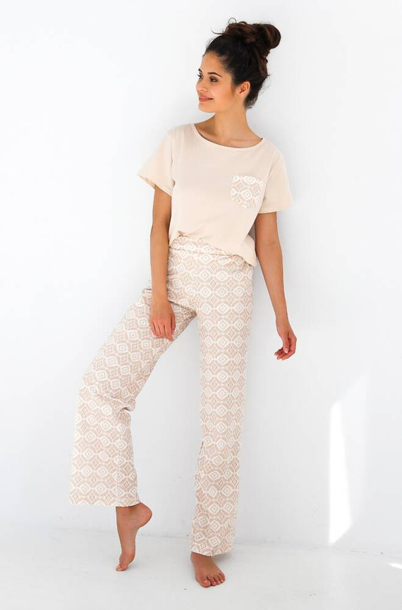 Dámské pyžamo Genesis Sensis - světle béžové