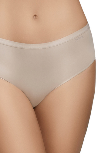 Figi wysokie Selene 401 beżowe bawełniane, 2-pack, wygodny wysoki stan