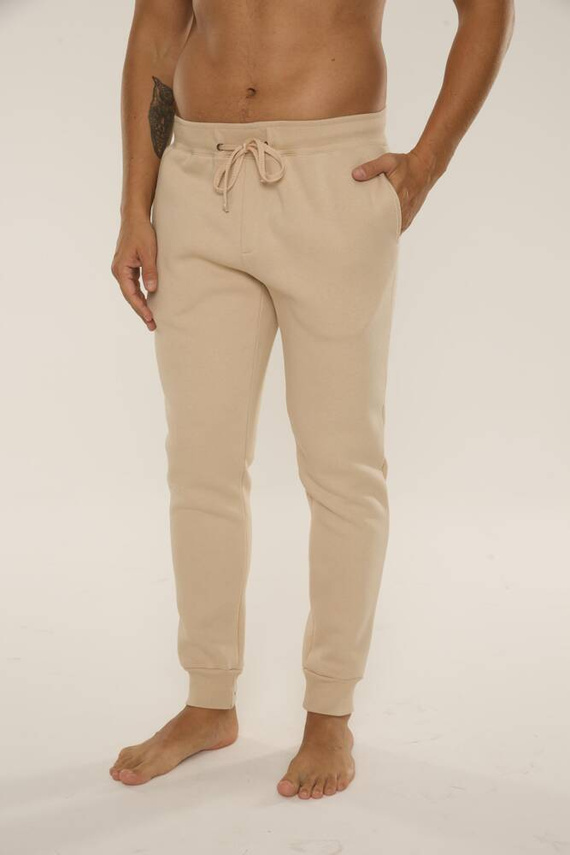 813 Indigo Pánská tepláková souprava De Lafense - písková