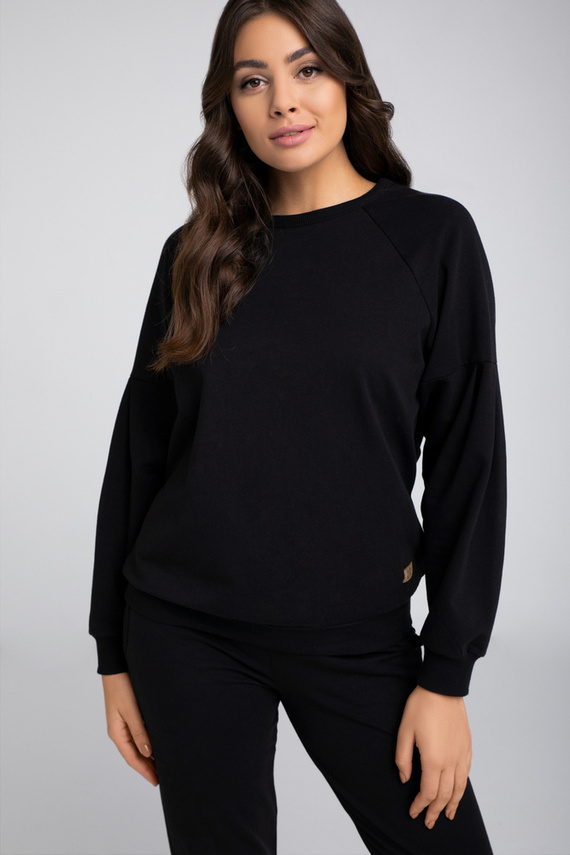 Parma Dámská souprava s dlouhým rukávem, kalhoty Italian Fashion - černá