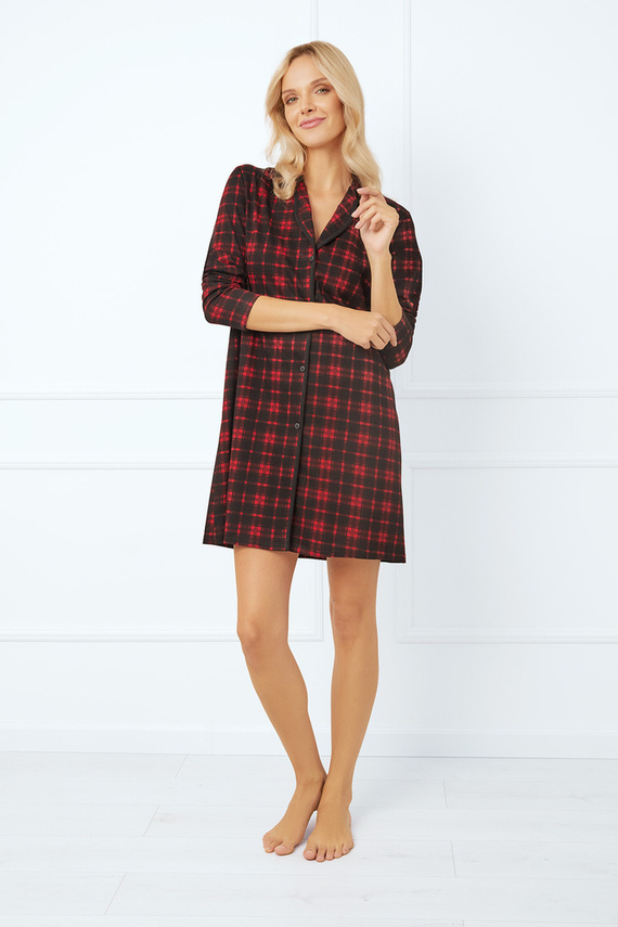 Nicola noční košile s rozepínáním Italská móda - potisk