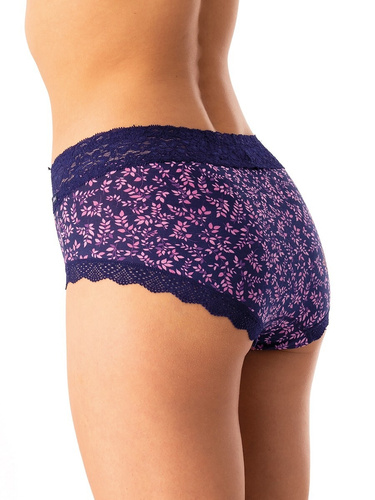 Dámské kalhotky Key LPC 547 navy pink - bavlněné, pohodlné, sada 2 kusů