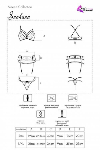 Snehana LC 90443 Dámský set LivCo Corsetti Fashion