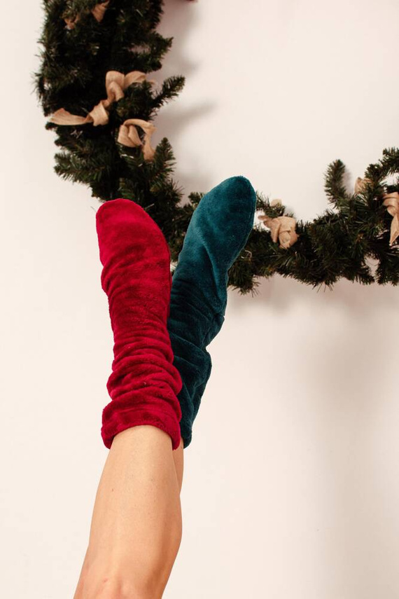 553/554 Ponožky na spaní Wellsoft Smooth De Lafense - bordó