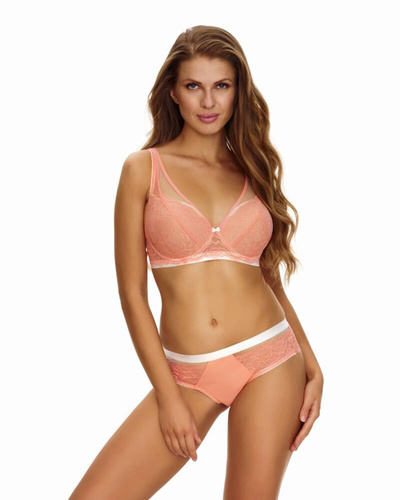 2453 Lupoline soft bralette podprsenka - broskvová