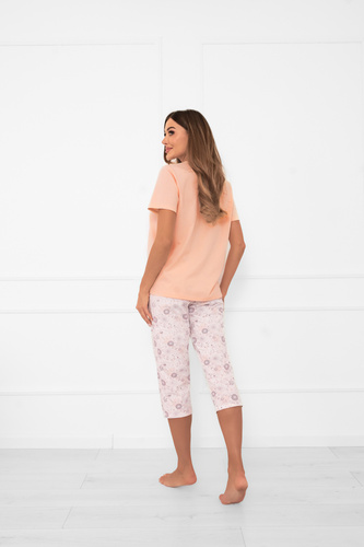 Dámské pyžamo Satui - bavlna, krátký rukáv a 3/4 kalhoty Italian Fashion