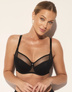 Polovyztužená podprsenka Maxi černá