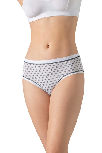 3363 MIDI-2H100 Cotonella MIDI 3-pack kalhotky - bavlněné, středně vysoké, pohodlné pro každodenní nošení