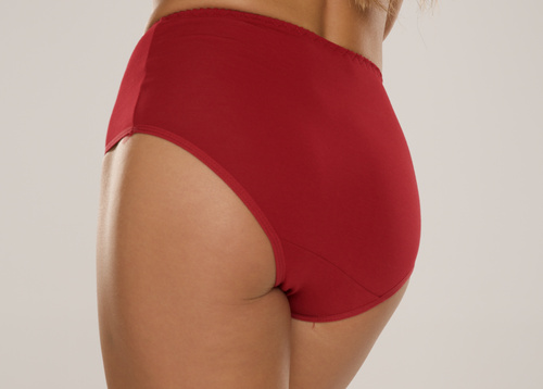 018 Sara Kalhotky s vysokým sedem De lafense - vínové