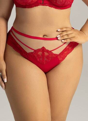 2157 AVA Dámské kalhotky - červené