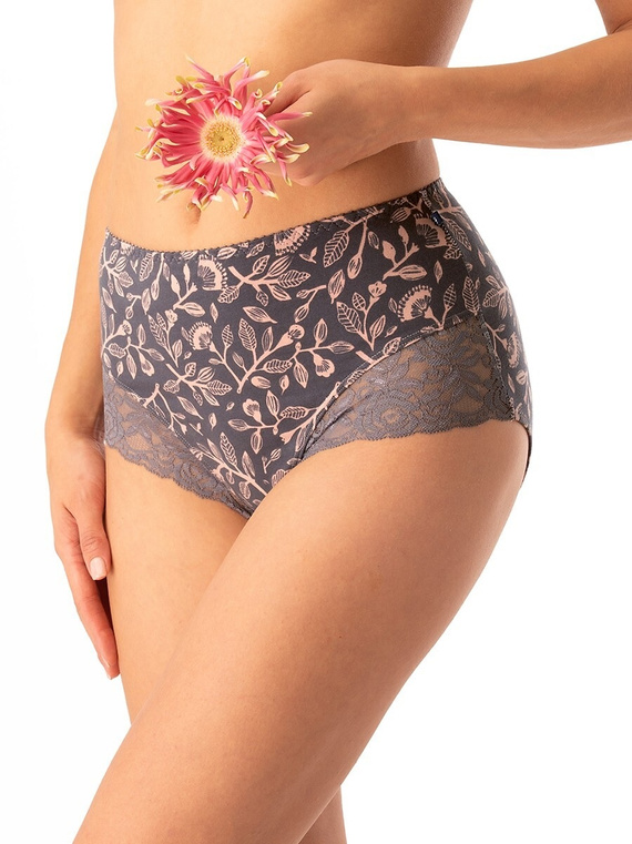 Dámské kalhotky Key LPF 545 šedé - bavlněné, pohodlné, 2 ks v balení