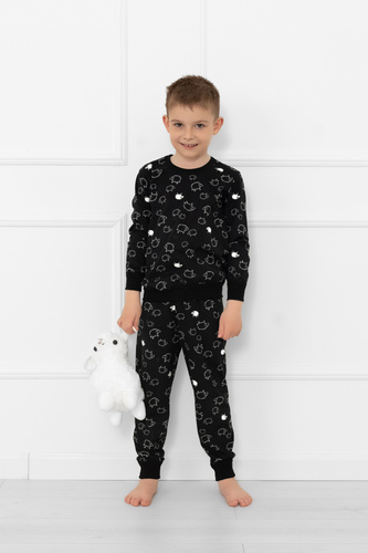 Dětské pyžamo Wito - MEGA SOFT bavlna, ovčí kůže, dlouhý rukáv a kalhoty Italská móda