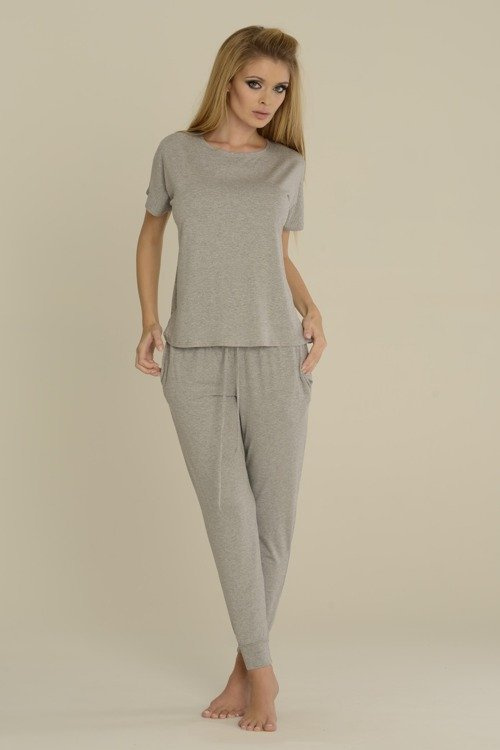524 Paula Dámské pyžamo De Lafense - světlý melír