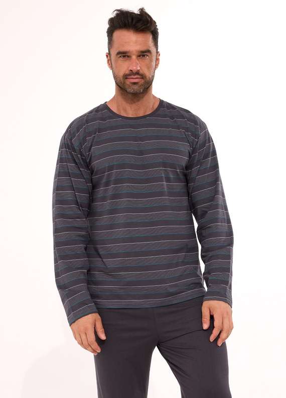 138/57 Cornette Various pánské pyžamo | Bavlna, pruhy, dlouhý rukáv, v krabici