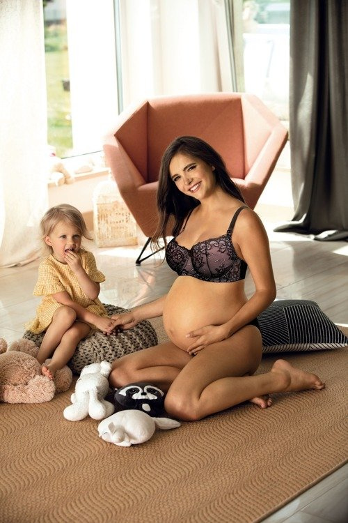 3050 Vyztužená kojicí podprsenka Lupoline - černá