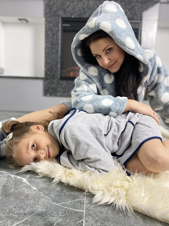 374 / 375 Dětský župan Desiree - šedý