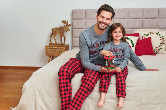 7344 Pánské tmavě šedé pyžamo Doctor Nap - 100% bavlna