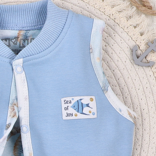 ABN-5458 Sea Of Joy Nini vesta - organická bavlna, pohodlné zapínání