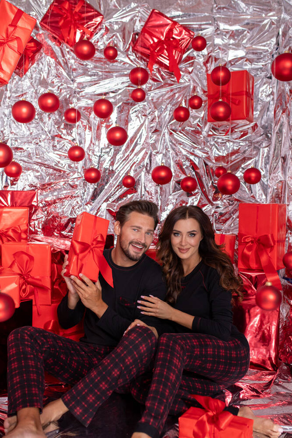 Pánské pyžamo Zeman Italian Fashion - černé/potisk