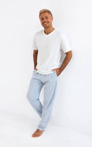 Pánské pyžamo David Sensis - perleťové