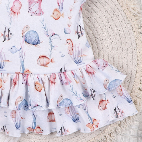ABN-5486 Dětské šaty Underwater World Nini - organická bavlna, lehké a měkké