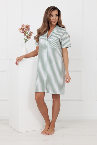 Dámská noční košile Genna Italian Fashion 100% bavlna proužky