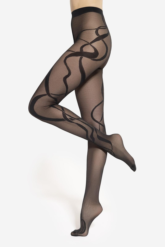 Modern 10 Punčocháče Gatta - 40 den, umělecký vzor, matné