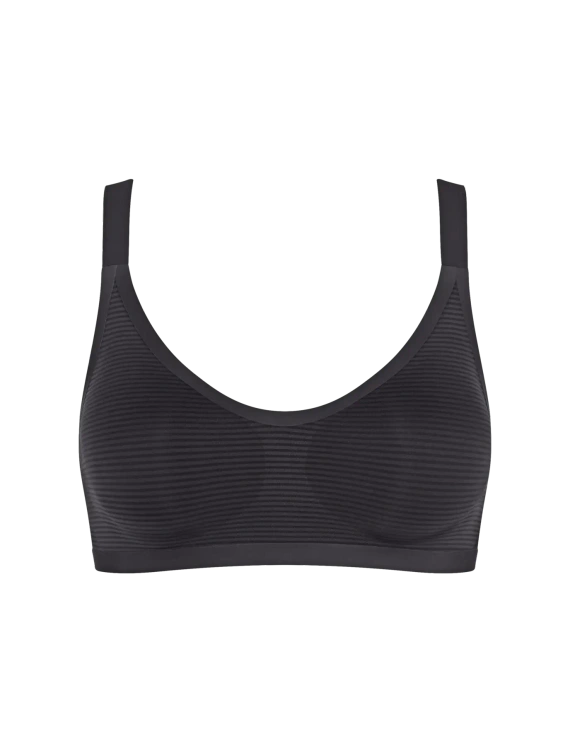 Bralette sloggi ZERO Feel Air bezešvá, lehká, prodyšná black