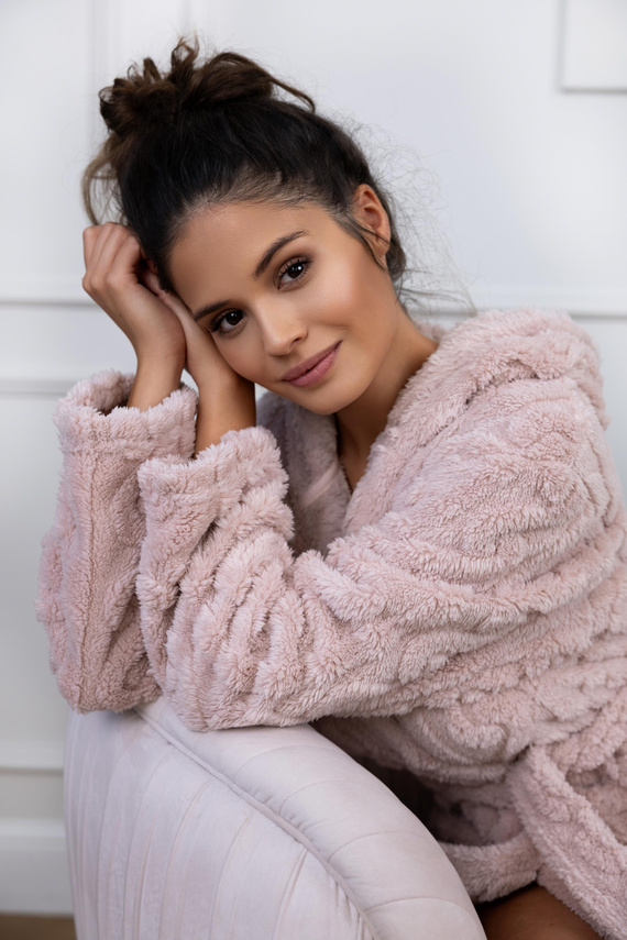 Dámský župan Giulia značky Sensis - špinavě růžový