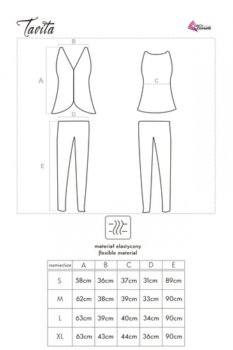 Tavita LC 90042 Dámské pyžamo LivCo Corsetti Fashion