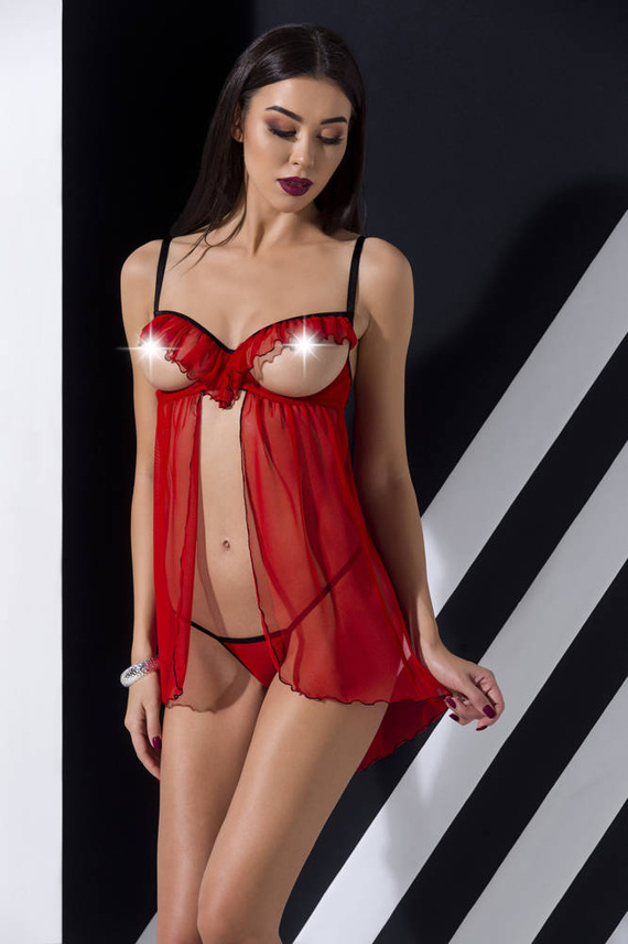 Dámská košilka Cherry Chemise Passion black