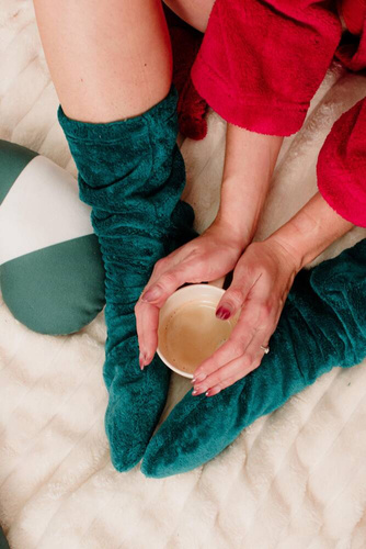 553/554 Ponožky na spaní Wellsoft Smooth De Lafense - zelené