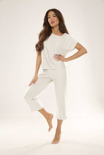 696 Freya Dámské pyžamo Forex - ecru barva