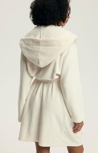 43599 Darlan Dámský župan s kapucí Henderson cream - měkký, lehký, pod kolena