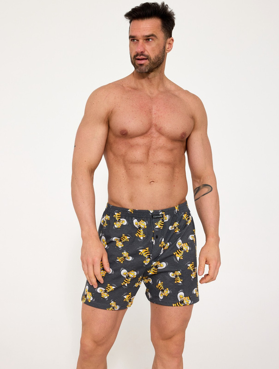 001/187 011/187 Pánské boxerky Cornette Classic Hornet - 100% bavlna, volný střih, rozepínání na knoflíky, každodenní pohodlí