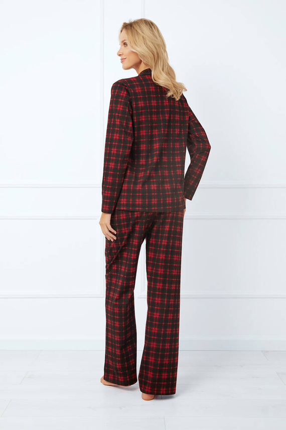 Nicola Dámské pyžamo s dlouhým rukávem, dlouhé kalhoty Italian Fashion - potisk