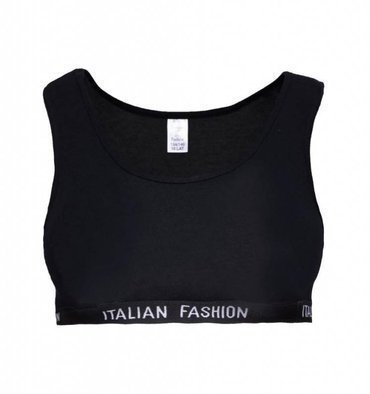 Nikola Dívčí podprsenka, široká ramínka Italian Fashion- černá