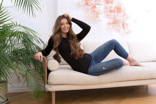 Dámská halenka Ibiza s dlouhým rukávem Italian Fashion - černá